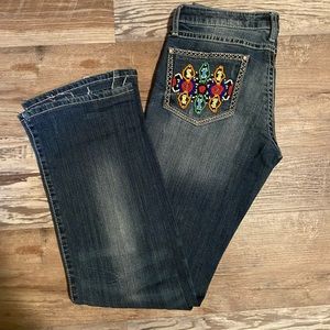 Rock & Roll Beaded Pocket Jeans